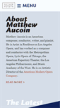 Mobile Screenshot of matthewaucoin.com